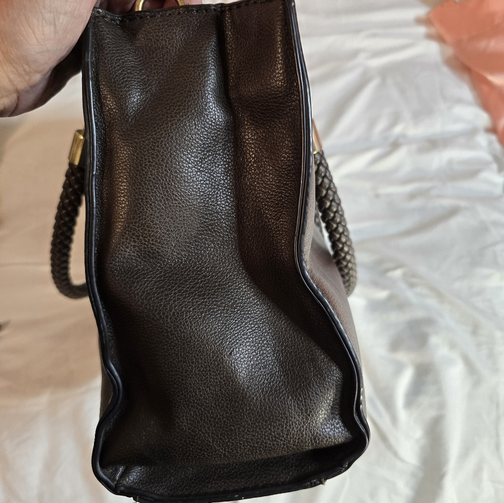 CHARMING CHARLIE Black Leather Handbag - Picture 4 of 7